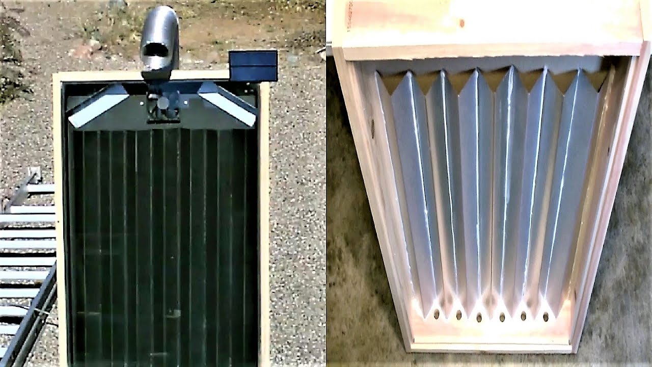 DIY Solar Air Heater! – The Steel Slat “Drip-Edge” Solar Heater! – ￼