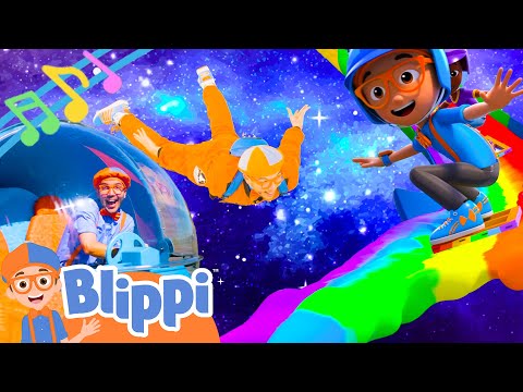 BRAND NEW BLIPPI Theme Song! Space Songs for Kids