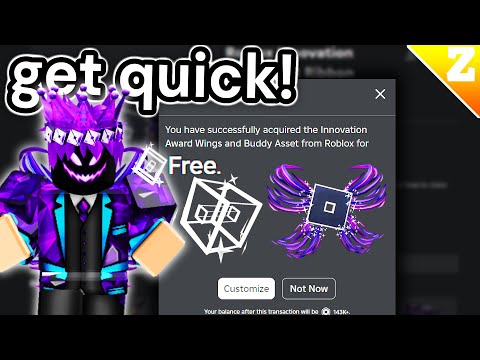 How To GET These NEW FREE Roblox INNOVATION AWARD Wings & Buddy! QUICK!