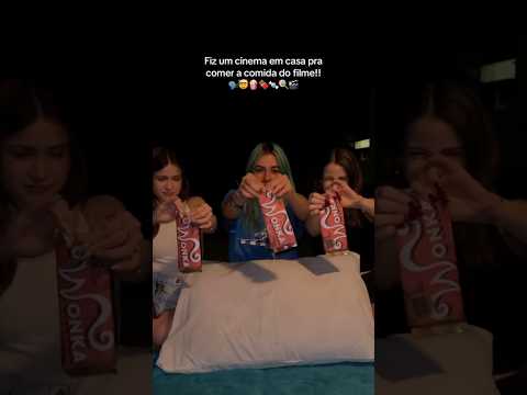 COMEMOS O QUE TINHA NO FILME!! ๐ซ#shorts #jullymolinna