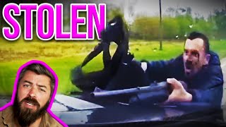 Madman Steals Cop Car and CRASHES!