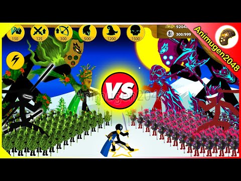 EPIC SHADOWRATH, XIPHOS vs NEW GRIFFON VAMPIRE x9999 Army | Stick War Legacy Mod | Animugen2048