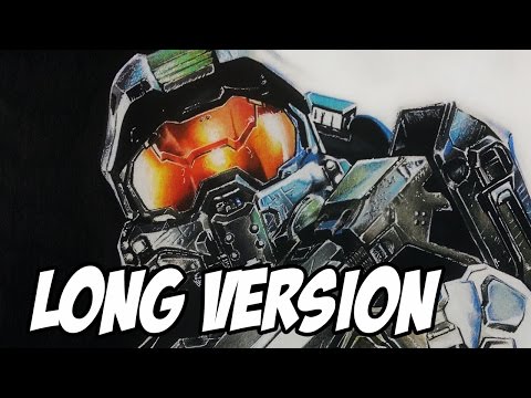 How to Draw the Master Chief from Halo | Long Version