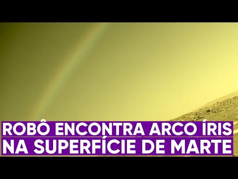 Robô vê arco íris na superfície de Marte