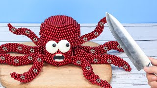 GIANT OCTOPUS🐙🐙 | Magnetic Balls & Stop Motion Cooking Video