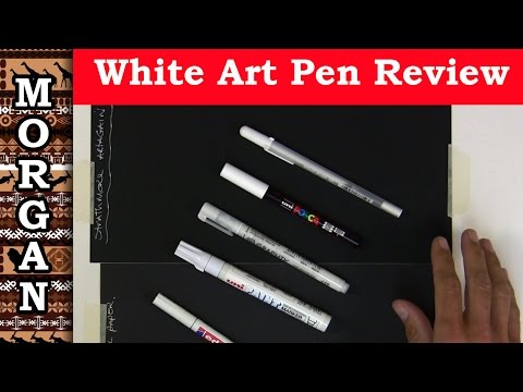 Best white pens for art - Gelly Roll, Derwent, Uni etc...