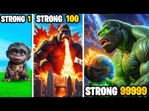 Weakest To STRONGEST HULK KONG In GTA 5!