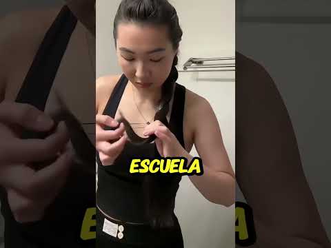 Qué PEINADO de las GUERRERAS de K-POP DEMON HUNTERS te harías para ir a la ESCUELA? 🎤💖 #shorts