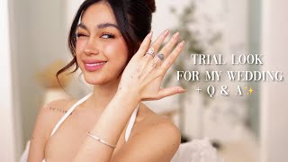 TRIAL LOOK FOR MY WEDDING + Q & A | ZEINAB HARAKE