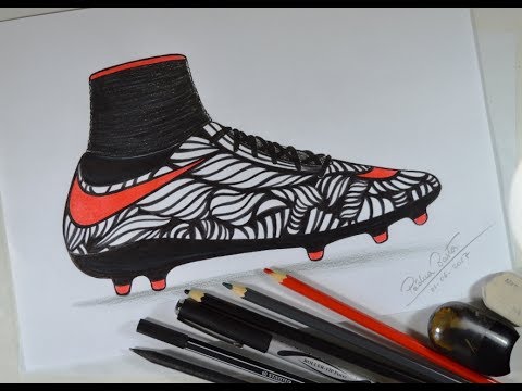 Como desenhar CHUTEIRA do NEYMAR "Ousadia e Alegria" passo a passo