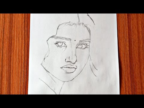 anupama parameswaran freehand outline tutorial step by step | anupama parameswaran drawing