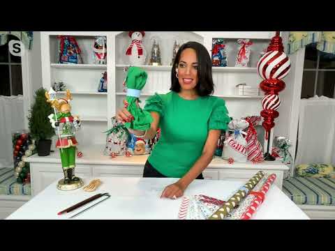Kringle Express Set of 10 Holiday Gift Wrap Straps on QVC