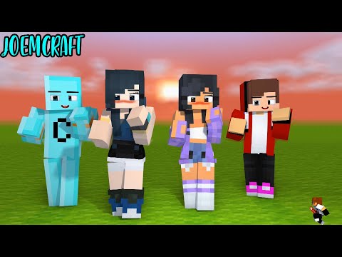 CRAFTEE, MAIZEN, APHMAU, FUNNEH | LA DE DA DE DA DANCE | SHUFFLE DANCE - Minecraft Animation