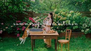 #180 Summer kitchen | Cooking with what garden give me: Blueberries 🫐 | Countryside life