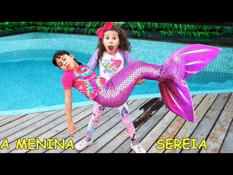 MINHA AMIGA VIROU UMA  SEREIA AQUÁTICA / MY FRIEND TURNED INTO A MERMAID