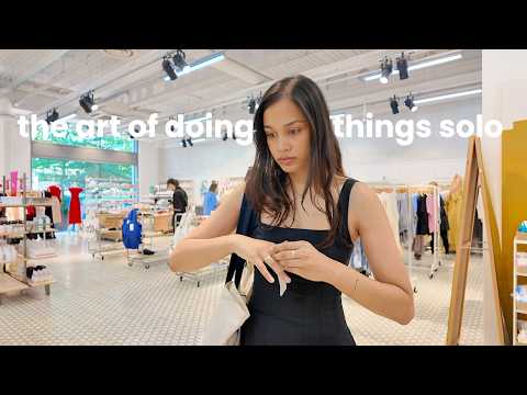 the art of doing things solo in london - skincare routine, solo dates and supermarket trips
