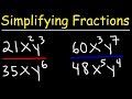 Simplifying Fractions and Expressions