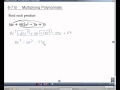 Multiply Polynomials: Section 8.7B Challenge