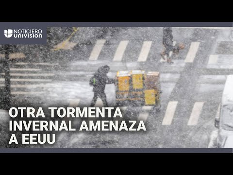 Nieve, hielo y agua helada: alerta en el noreste de EEUU por el impacto de otra tormenta invernal