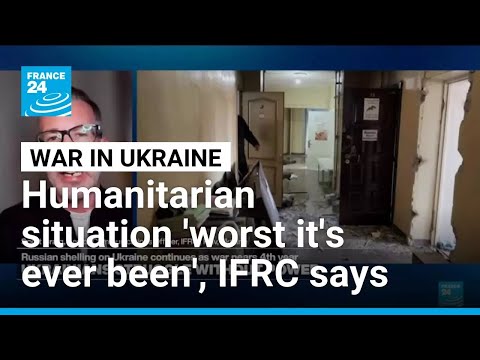 YouTube video thumbnail: Humanitarian Situation in Ukraine 'the Worst It's Ever Been', IFRC Says