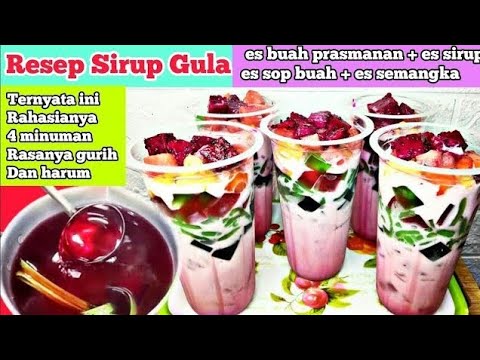 PANTESAN RAME,TERNYATA PAKE INI‼️RESEP MEMBUAT SIRUP GULA UNTUK JUALAN MINUMAN KEKINIAN