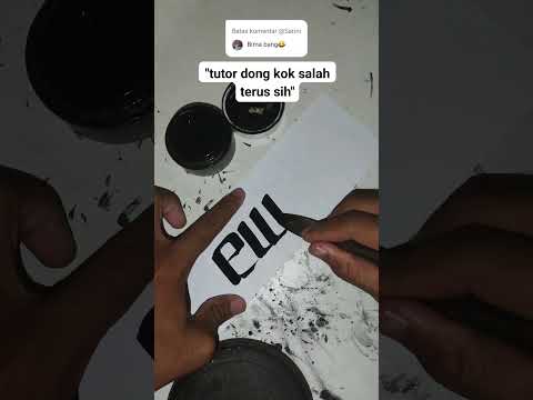 Tutor dong cara nulis nama bima #art #kaligrafiart #tulisan