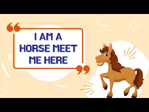 I AM A HORSE MEET ME HERE || Know More Facts About Horse ||