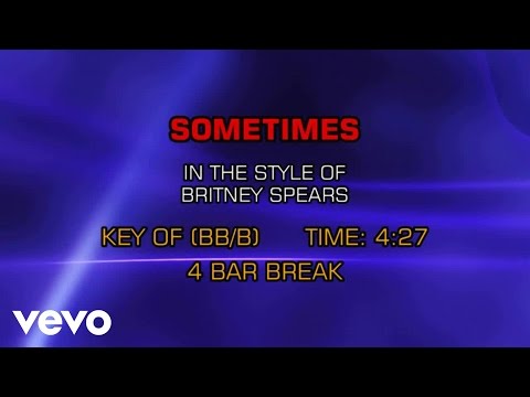 Britney Spears – Sometimes (Karaoke)