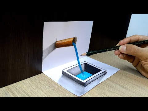 🔥 Dibujos 3D - Como Dibujar en 3D un Agujero  - Arte Facil