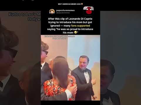 Leoβs "Proud Son" moment at the gala goes viral π«Άπ¬ #leonardodicaprio