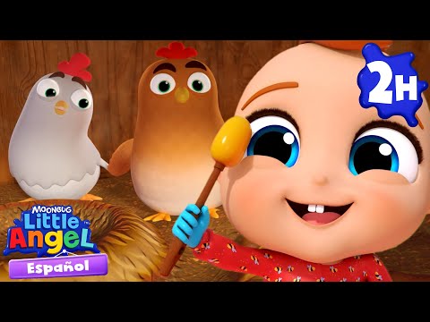 Bebé Juan alimenta las gallinas🐔| Caricaturas | Canciones Infantiles🎵| Little Angel Español