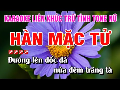 Karaoke Liên Khúc Trữ Tình Tone Nữ Nhạc Sống – Hàn Mặc Tử | Nhạc Sống Nguyễn Linh