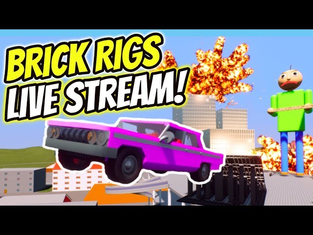 BRICK RIGS LIVE STREAM WITH FANS ? | Lego Live Stream | OPEN SERVER Live Brick Rigs Gameplay