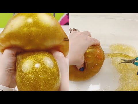 Can you make slime out of this giant gold stress ball??