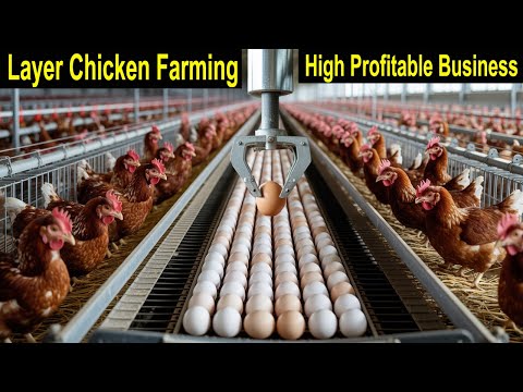 Chicken Farming for Eggs - How to Start a Business Layer Chicken - Layer Chicken Farm is High Profit