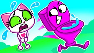 Potty Training Song 🚽 Where Is My Potty?! 😻 Learn Good Habits for Kids 🎵 Funny Cartoons
