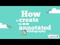 Annotated Bibliography Essentials