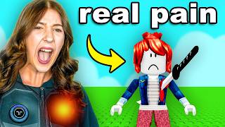 Fooling My Sister With REAL LIFE PAIN in Roblox