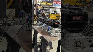 We built an INLINE FOUR CYLINDER ENGINE using four lawn mower engines! #Tillotson #enginebuild