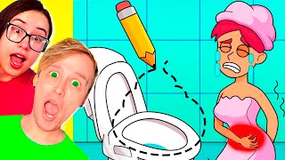 DESENHE as SITUAÇÕES MAIS ESTRANHAS para VENCER no DRAW FUNNY STORY! Draw Funny Story