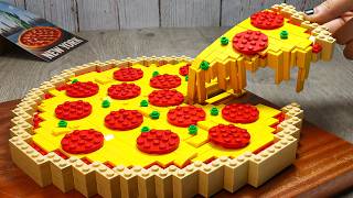 PIZZA CHALLENGE: Classic New York Style Pizza At Home LEGO Cheesy IRL ASMR