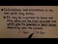 Estimating Values and Comparisons