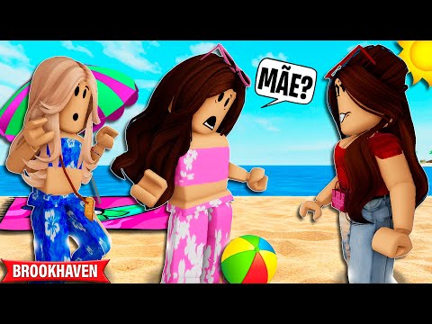 A MENINA QUE FOI PARA A PRAIA ESCONDIDA da MÃE | Historinhas Brookhaven Roblox | Bibi e Lud