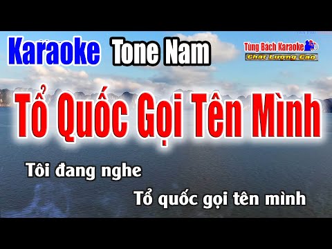 Tổ Quốc Gọi Tên Mình || Karaoke Beat Chuẩn | Tông Nam | Nhạc Sống Tùng Bách