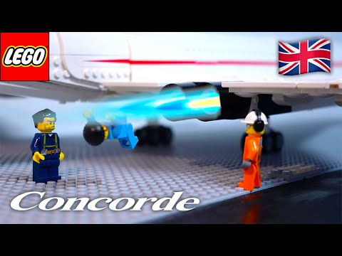 LEGO minifigures build the CONCORDE