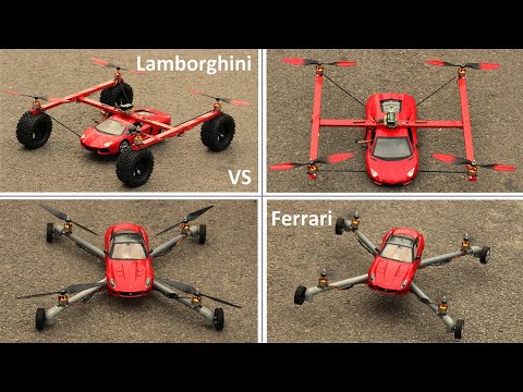 How to make a Lamborghini flying car - How to make a Ferrari flying Car - Aeroplane - Airplane