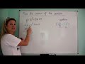 Finding the Vertex of a Parabola