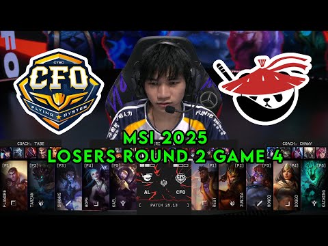 CFO vs AL Game 4 | Mid-Season Invitational 2025 Loser Round2 | CTBC Flying Oyster vs Anyone's Legend
