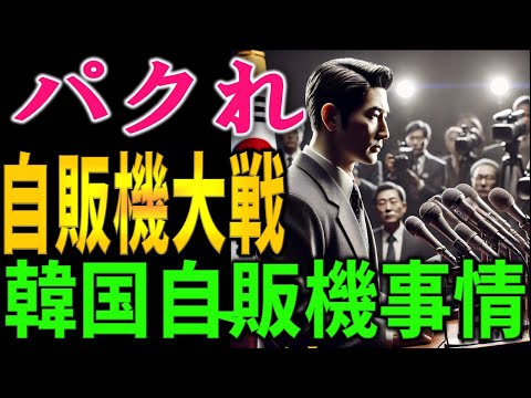 【衝撃】韓国で自動販売機が普及しない仰天の理由とは！？日本との驚きの差に迫る！治安、衛生、文化の違いが生んだ衝撃の結果！自販機大国ニッポンvs韓国の実態を徹底解剖！