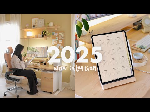 Plan 2025 With Intention 🌿📔Cozyleigh Digital Planner Tour, Goal Setting & Vision Boarding🌱